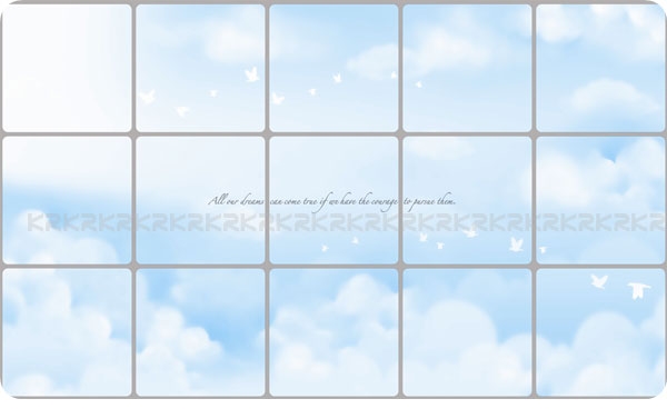 HOK-21107 Foil Sheet อลูมิเนียมสติ๊กเกอร์แต่งผนังกันน้ำมัน ขนาด 45x75 cm