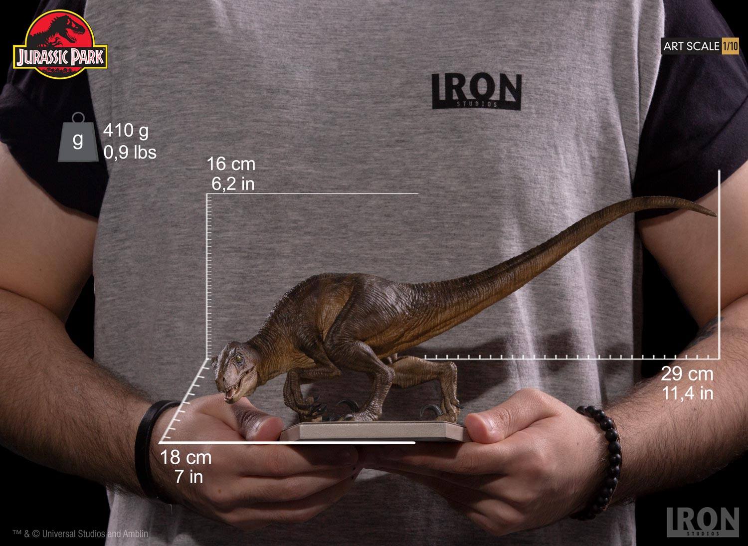 Iron Studios 1/10 Jurassic Park - Crouching Velociraptor