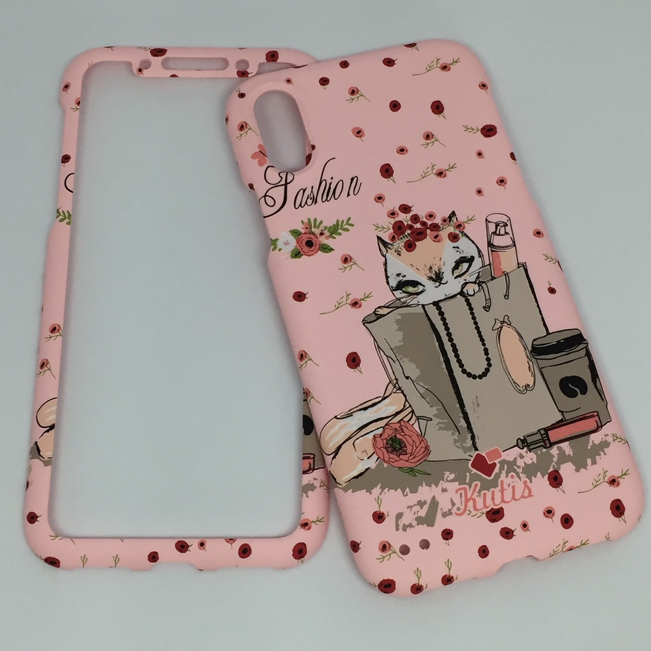 เคสคูทิส (Kutis) ไอโฟนX,XS(ลายแมวนั่งในถุง)