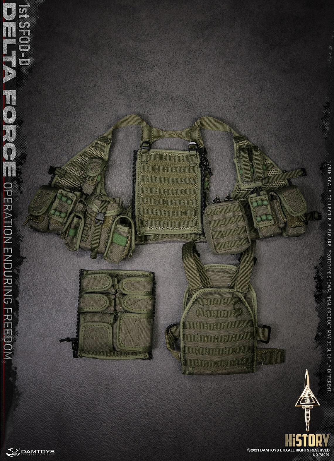 DAMTOYS 78091 1/6 1st SFOD-D OPERATION ENDURING FREEDOM DELTA FORCE