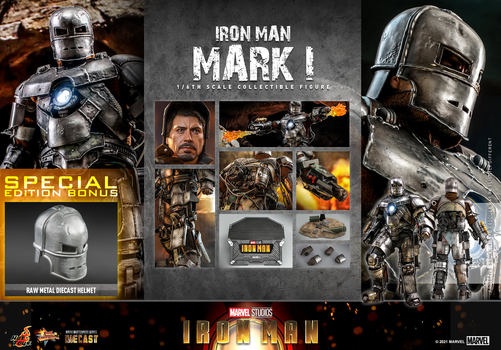 Hot Toys MMS605D40 1/6 Iron Man - Iron Man Mark I