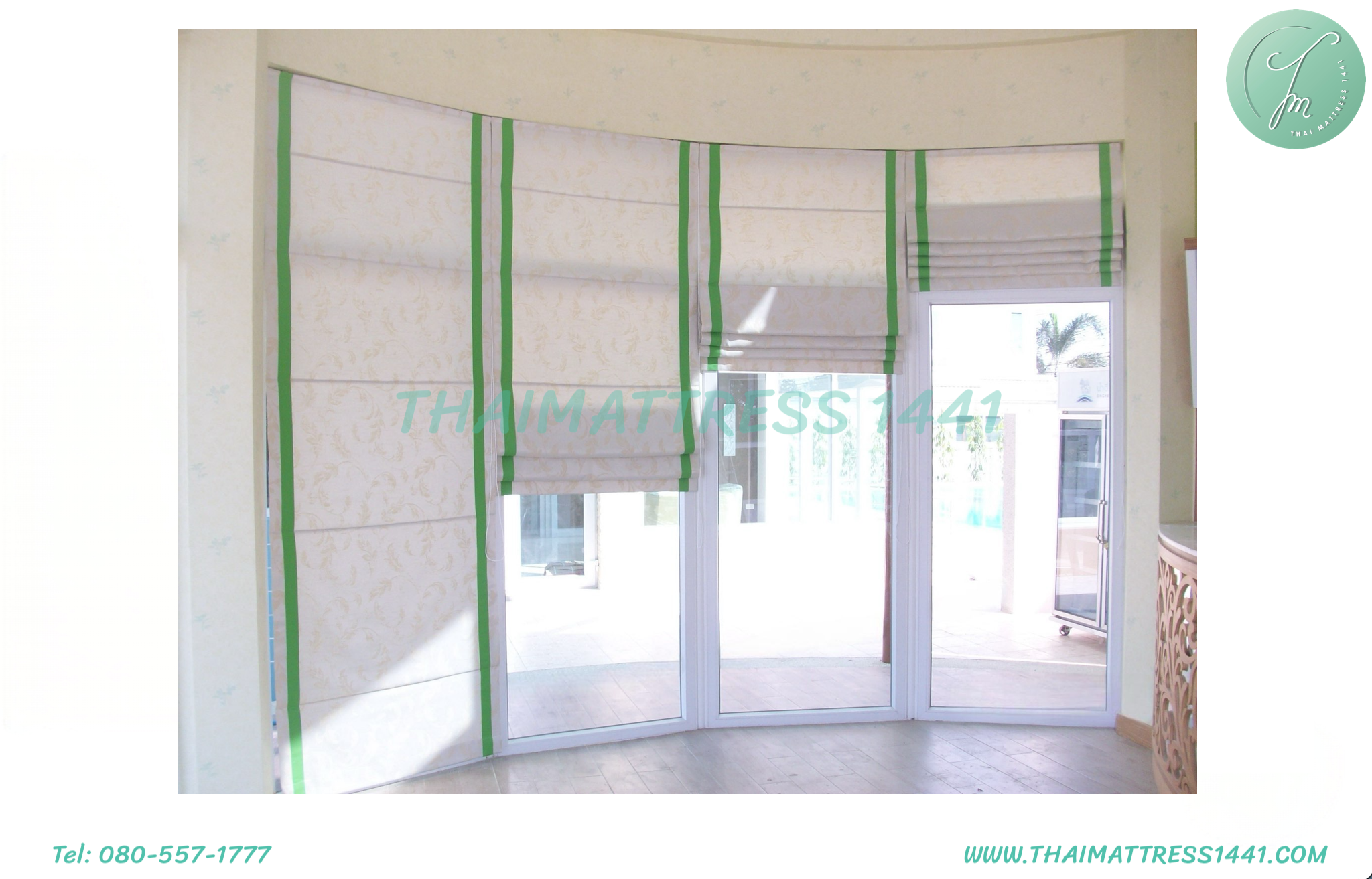 ผ้าม่านพับกันแสงแดด & UV : Roman Blind