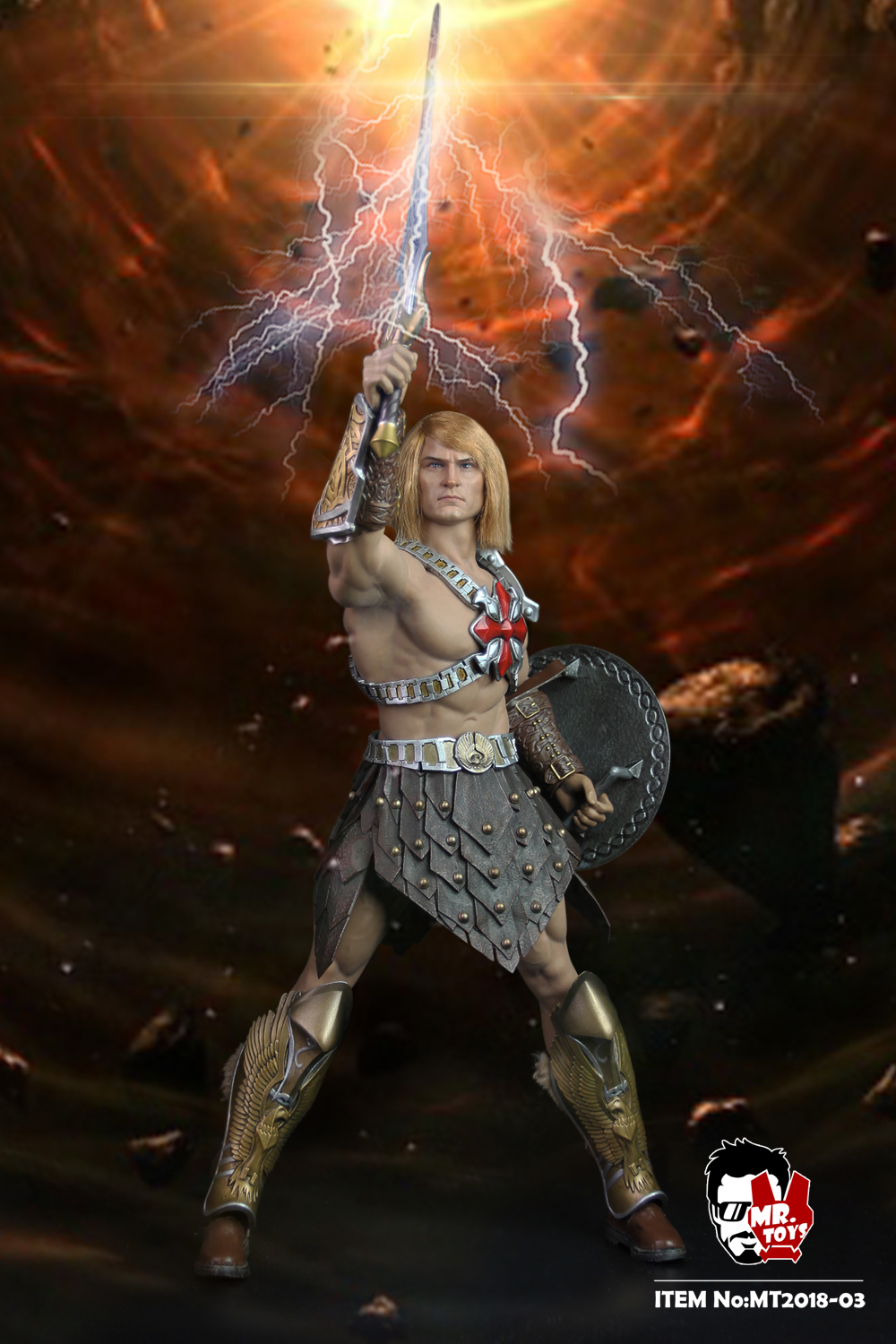 MR.TOYS MT2018-03 1/6 He-Man Set (*Body is not included : Use PL2018-M35 body )