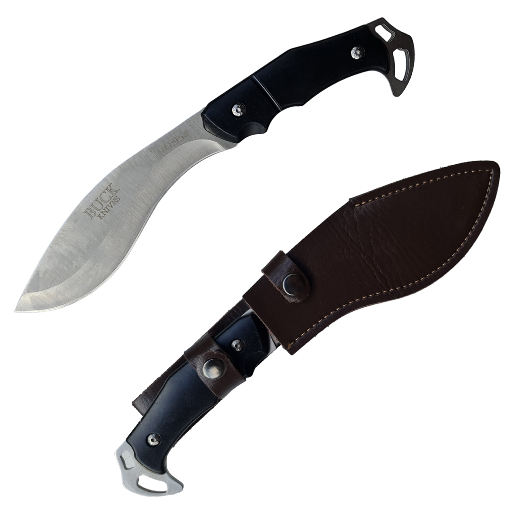 มีดเดินป่า มีดใบตาย BUCK Knives No.95 ขนาด 10.6 นิ้ว (27 ซม.) พร้อมซองมีดร้อยเข็มขัดสำหรับเก็บมีด