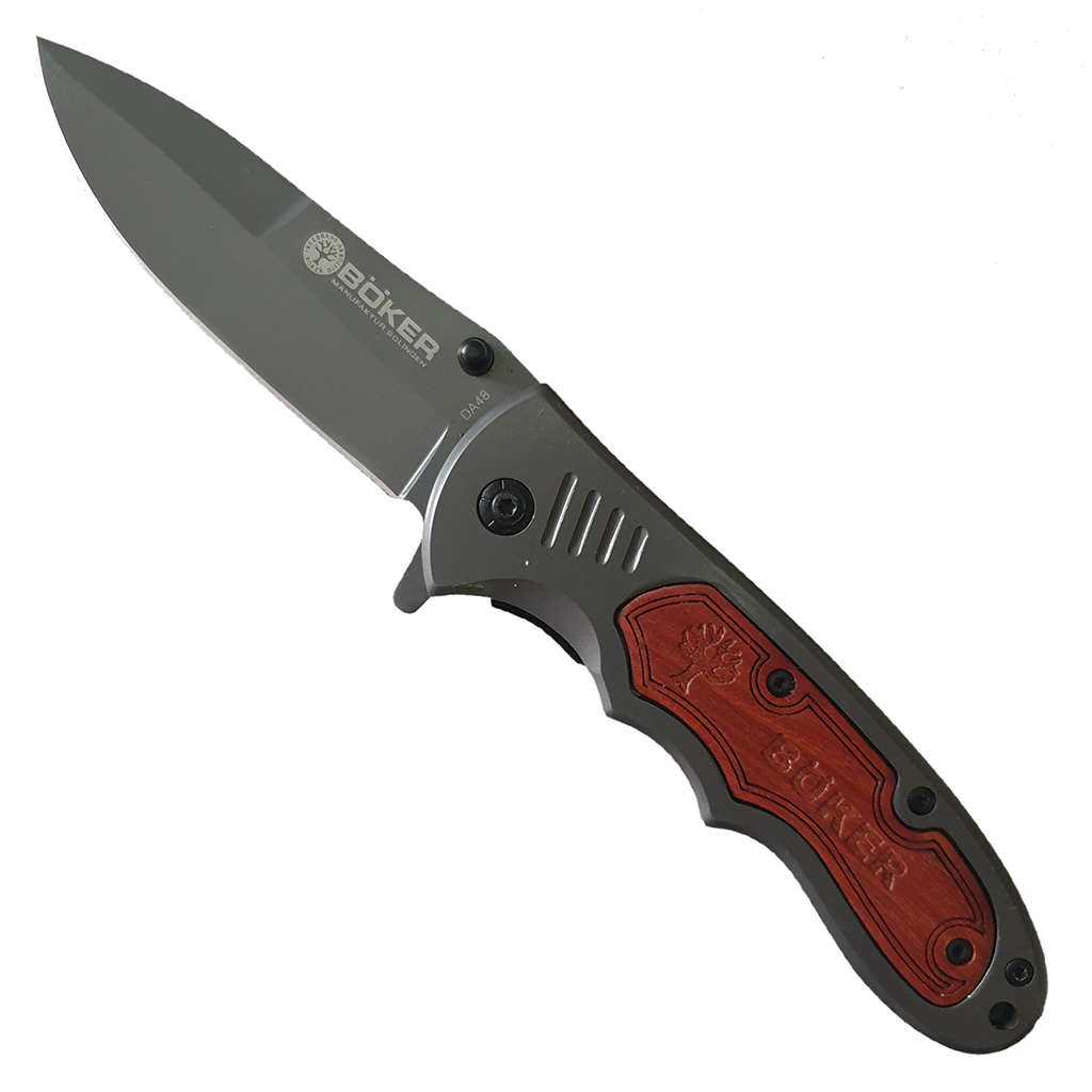 มีดพับ มีดพก BOKER DA48 ขนาด 8 นิ้ว (20.3 ซม.) ด้ามเข้าประกับไม้