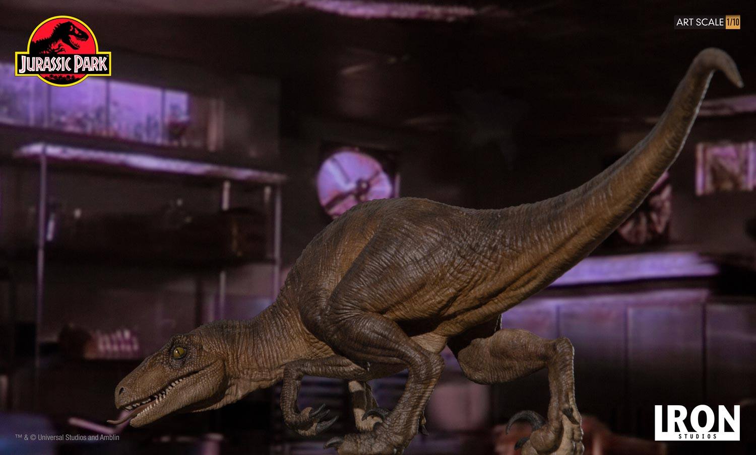 Iron Studios 1/10 Jurassic Park - Crouching Velociraptor