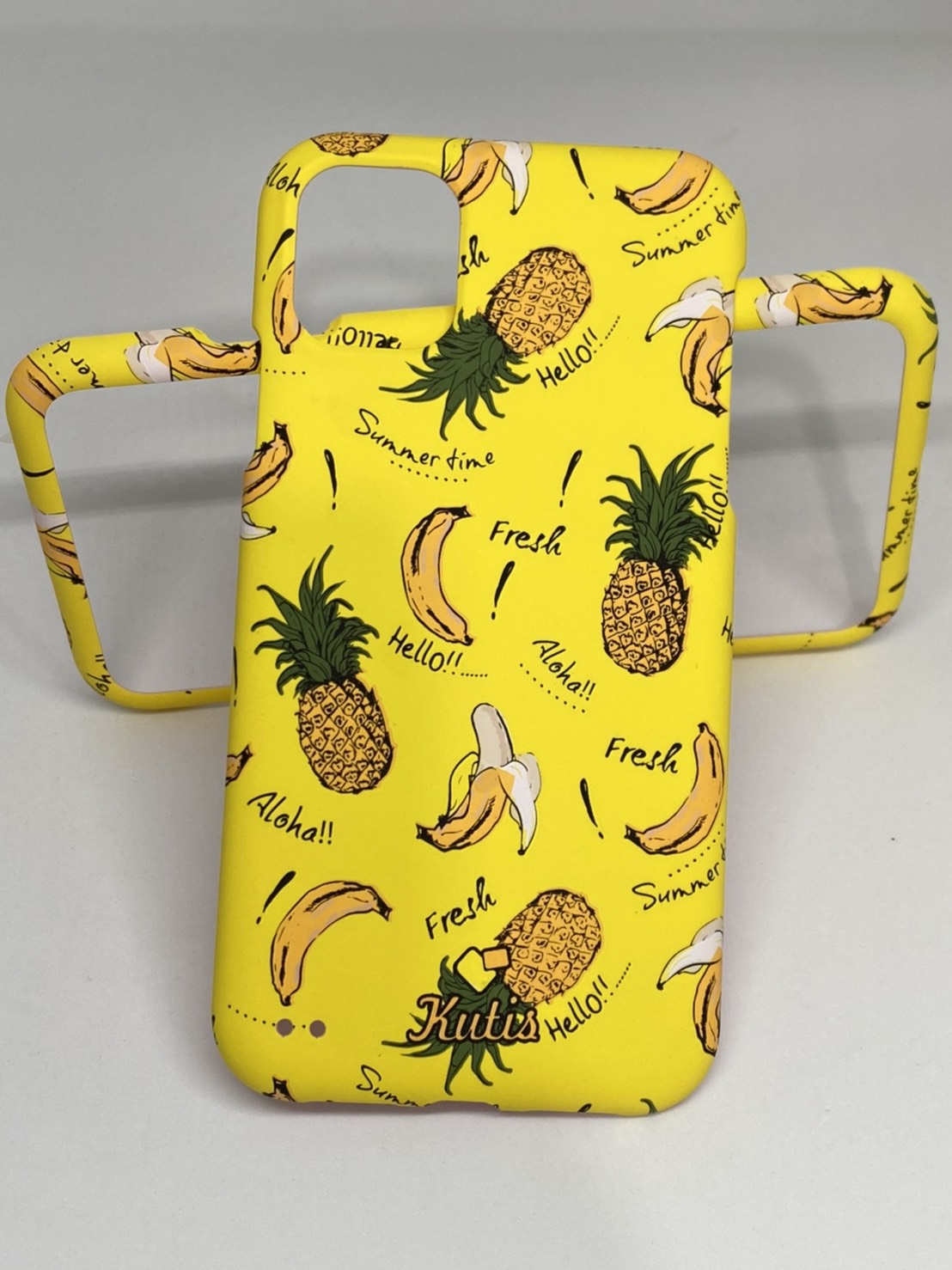 เคสคูทิส(Kutis)เคสไอโฟน11G(ลายกล้วยกับสัปปะรด)มาใหม่ เคสประกบหน้า-หลัง เคสเรืองแสง เคสลายวินเทจ ร้านSuperhero Klongthom