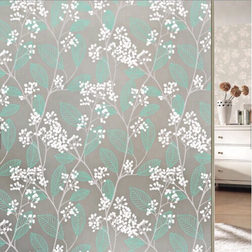 LA LA HOME ฟิล์มติดกระจกสูญญากาศ ขนาด กว้าง60 ซม. คิดราคาเป็นเมตร สีเขียว 60CM*1