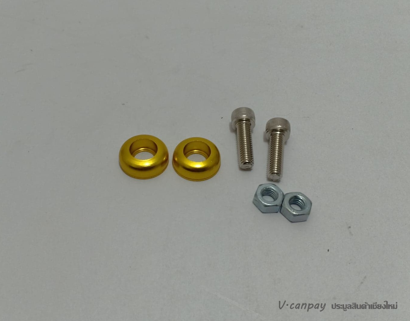 น๊อตแต่งมอเตอร์ไซด์(แบบซาลาเปาหัวบวกเบอร์ 10 สีแดง)