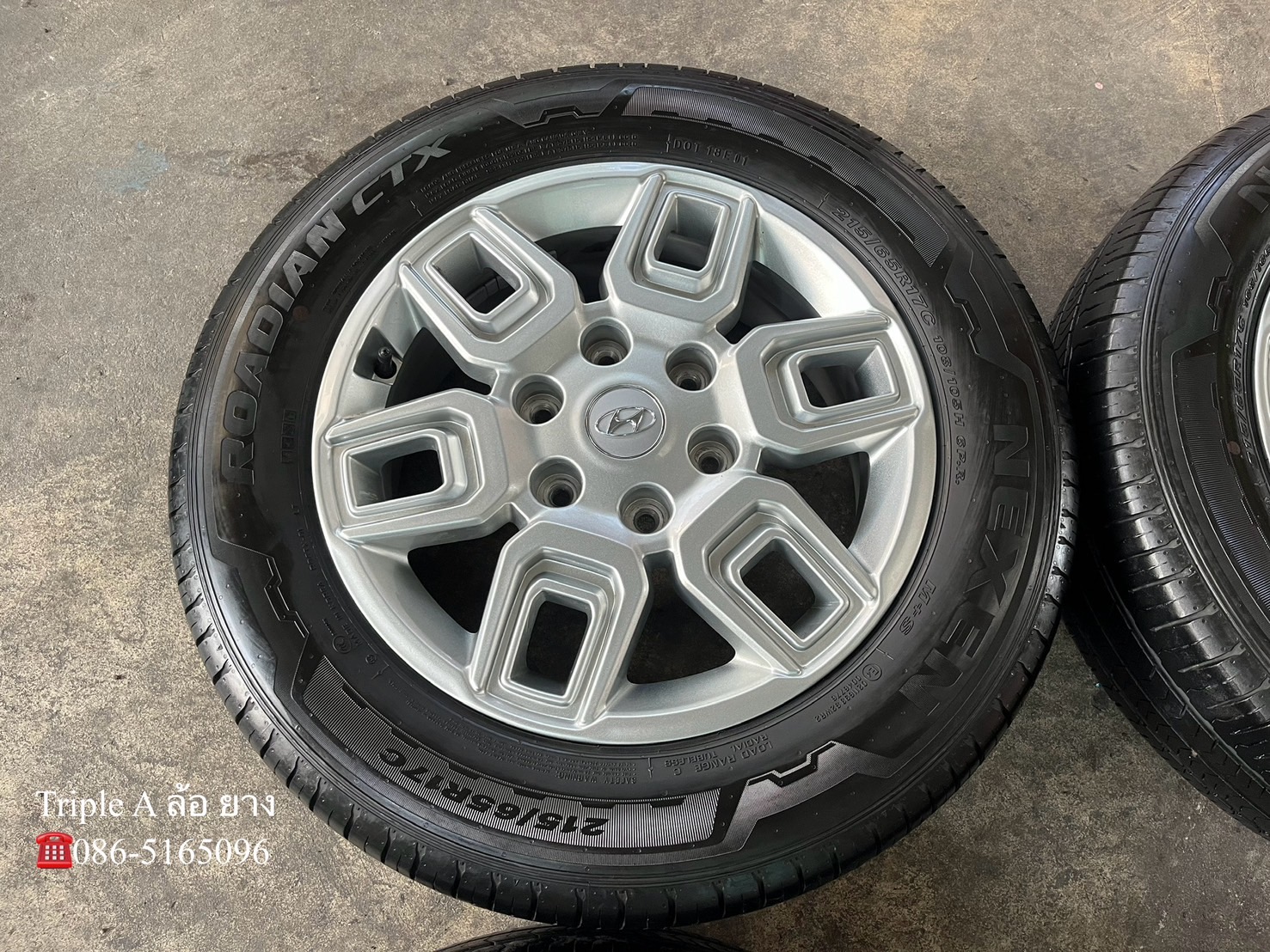 🌟ปี 23🌟✨ล้อแม็ก✨ฮุนได Hyundai H1 ขอบ 17 พร้อมยาง 215-65-17 NEXEN💖สวยกริ๊บ💖