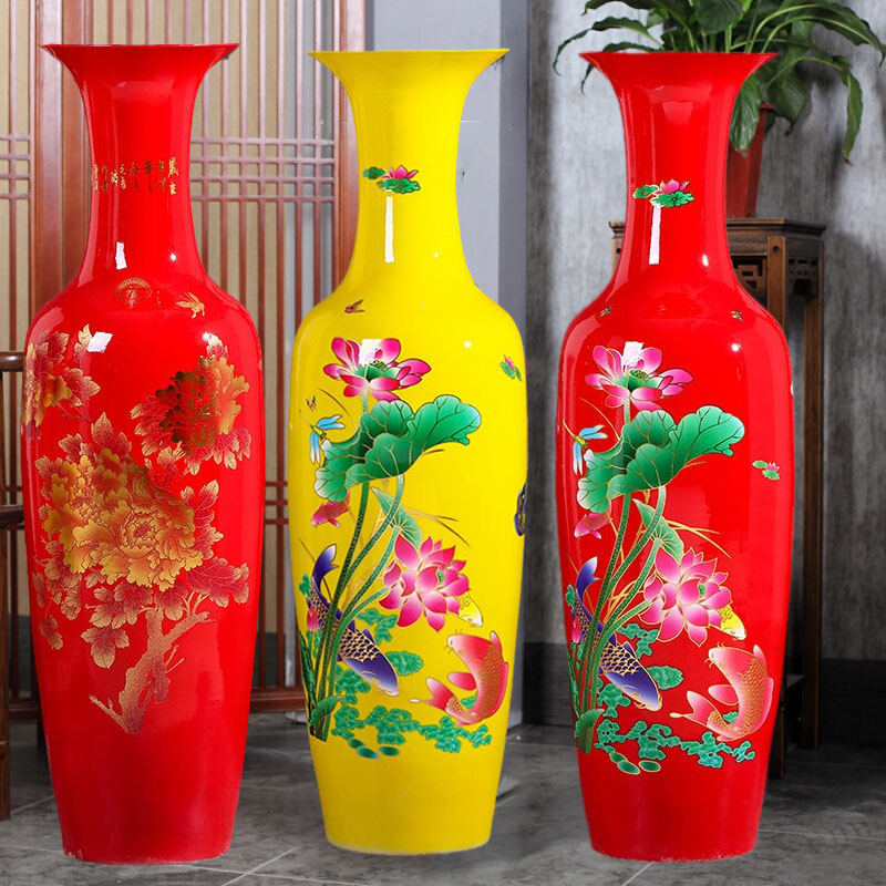 แจกันเซรามิก งานช่างฝีมือชาวจีน จากมณฑลเจียงซี ตั้งวางตกแต่งบ้าน เสริมฮวงจุ้ย