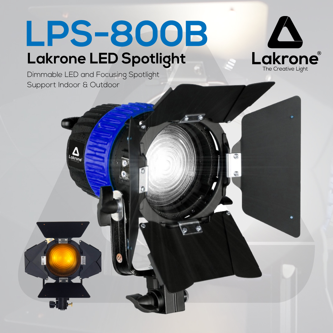 LPS-800B ไฟสปอร์ตไลท์โฟกัส ปรับแสงDimmable LED and Focusing Spotlight รองรับแบตเตอรี่