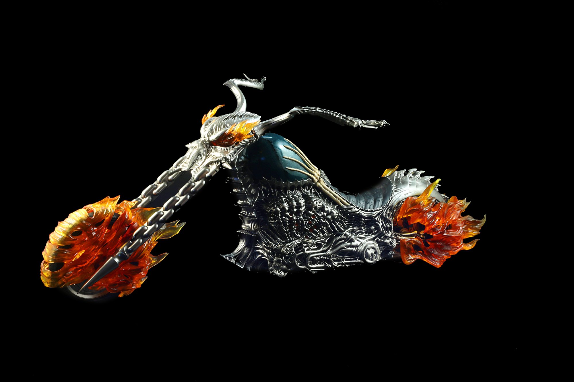 The Toys VF02A Ghost Rider Motorcycle (Lighting Ver.) Red flame