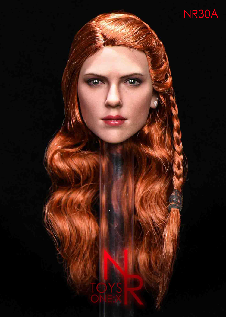 NRTOYS NR30B 1/6 Widow 7.0 Sideburn Hair Female Headsculpt