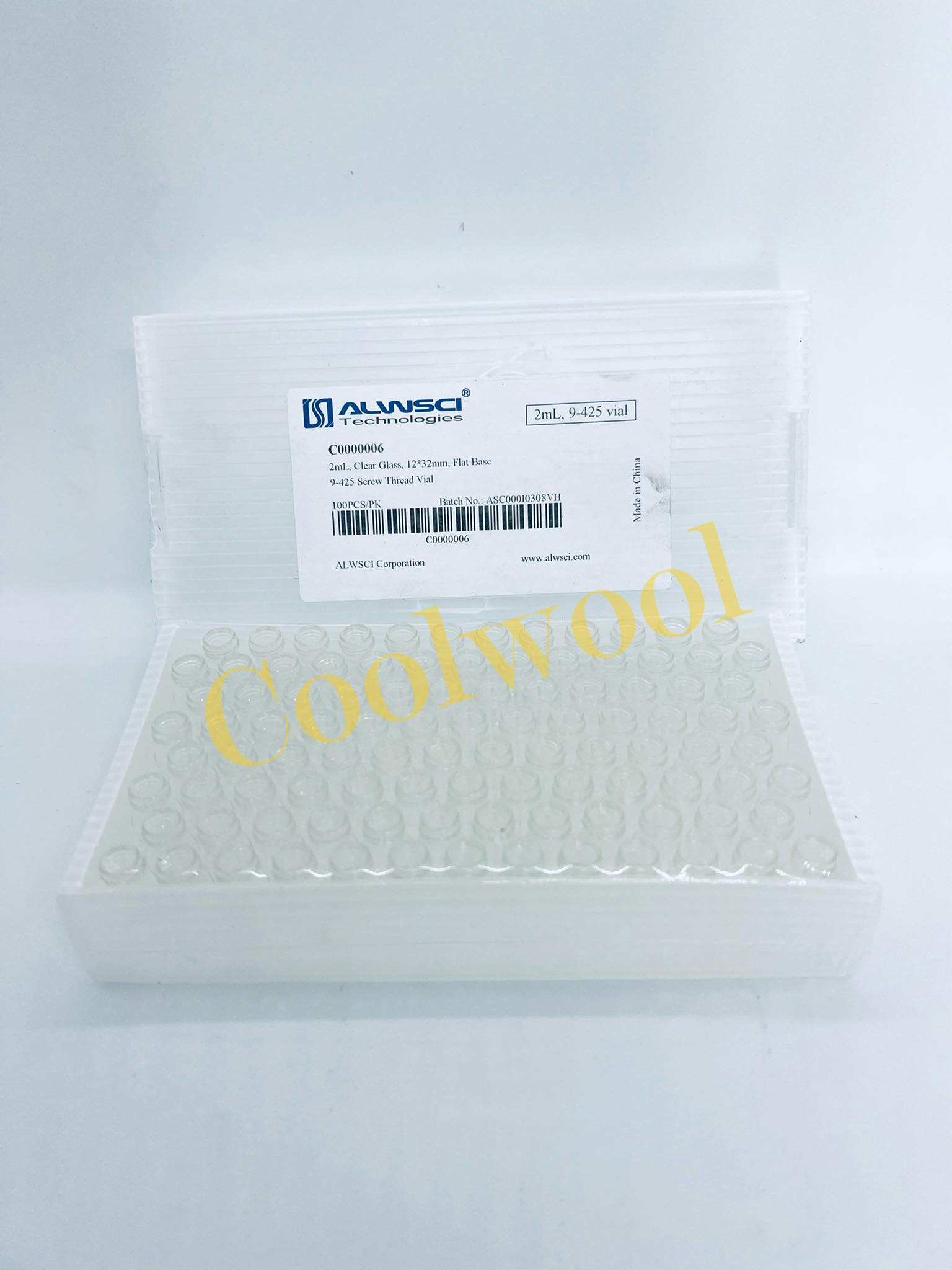 vial สีใส ฝาเกลียว ขนาด 2 ml -12x32mm(100ชิ้น/แพ็ค) 9-425 ไม่มีสเกล