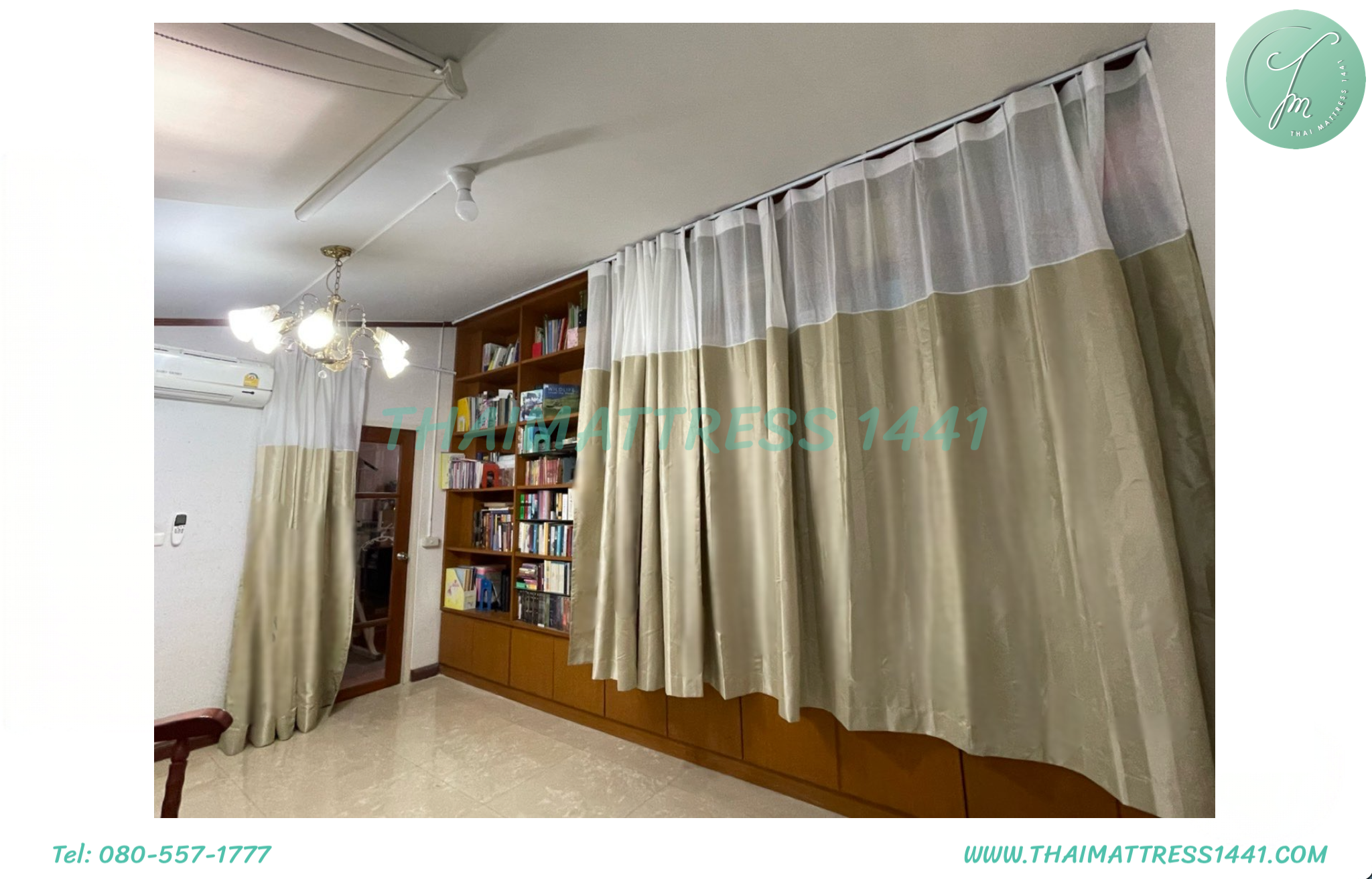 ผ้าม่านโปร่ง สั่งตัดตามขนาด เลือกลายผ้าได้ : Sheer curtain