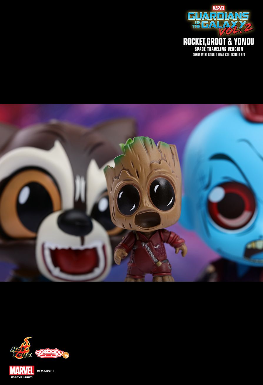 Hot Toys COSB389 GUARDIANS OF THE GALAXY VOL.2 - ROCKET, GROOT & YOUDU