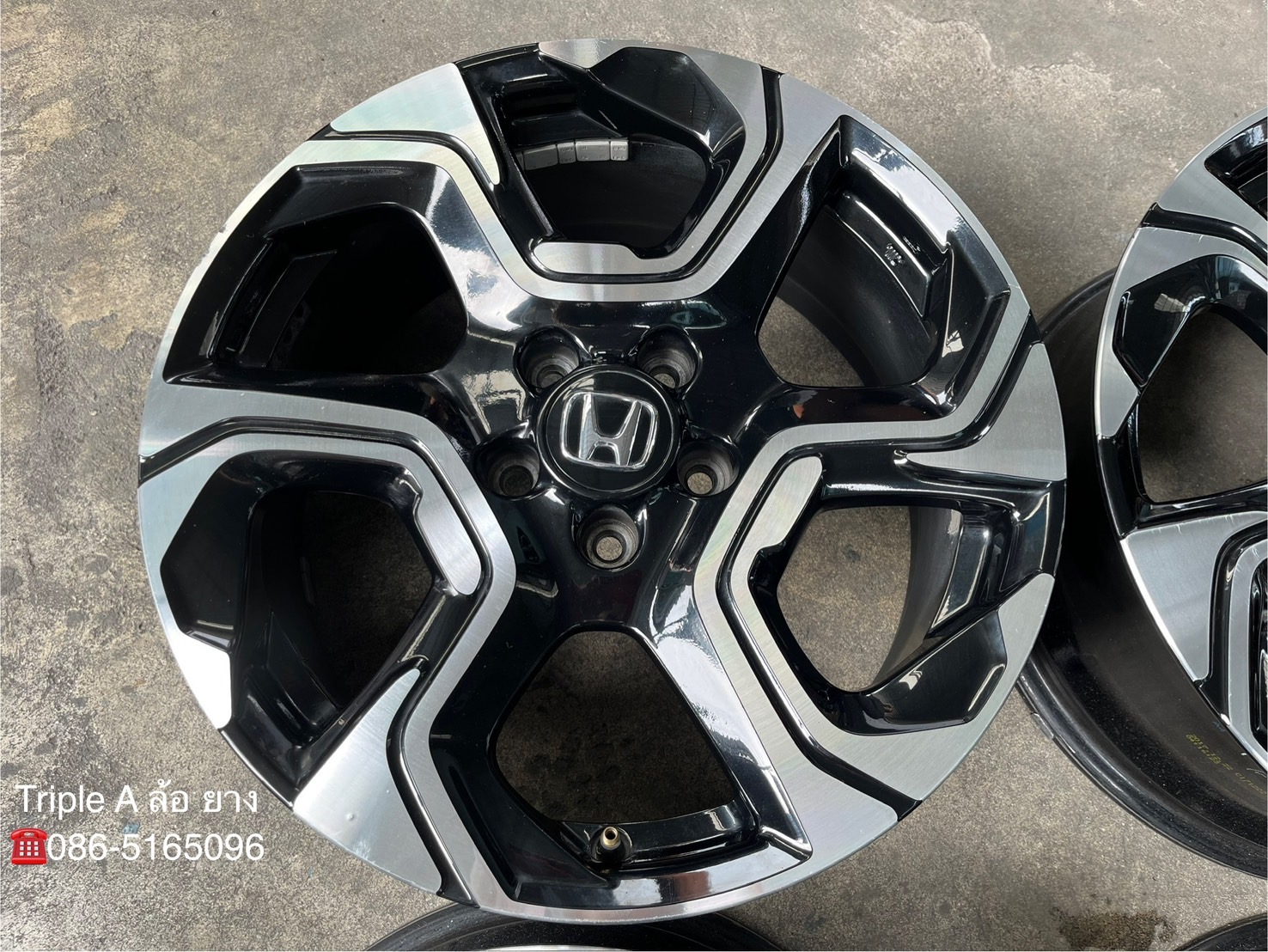✨ล้อแม็ก 5รู114✨Honda CRV G5 ตัวท็อป ขอบ 18 ดำหน้าเงา