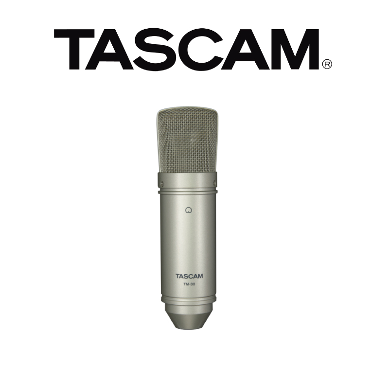 Tascam TM-80 ไมโครโฟนคอนเดนเซอร์ที่ออกแบบและสำหรับบันทึกเสียงคุณภาพ