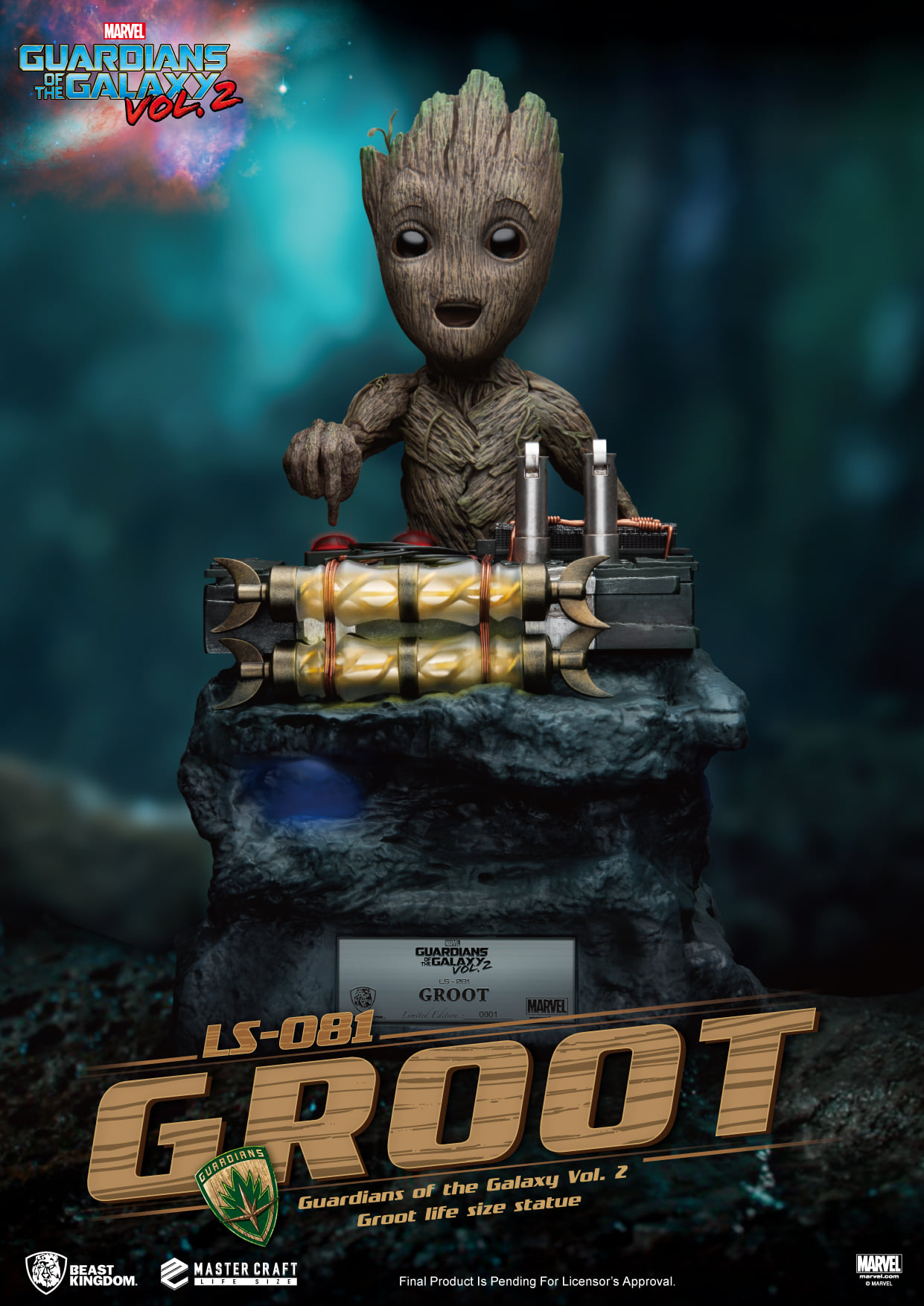 Beast Kingdom LS081 1/1 Guardians of the Galaxy Vol 2 - Groot (Life Size Statue)