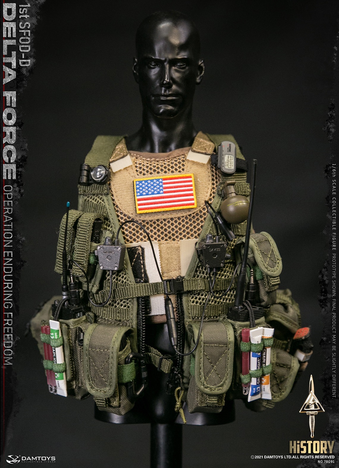 DAMTOYS 78091 1/6 1st SFOD-D OPERATION ENDURING FREEDOM DELTA FORCE