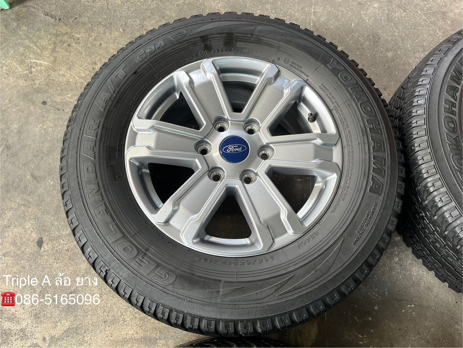 ✨ล้อแม็ก✨Ford Ranger รุ่นใหม่ล่าสุด ขอบ 17 แถมยาง 265-65-17 Yokohama ปี 20