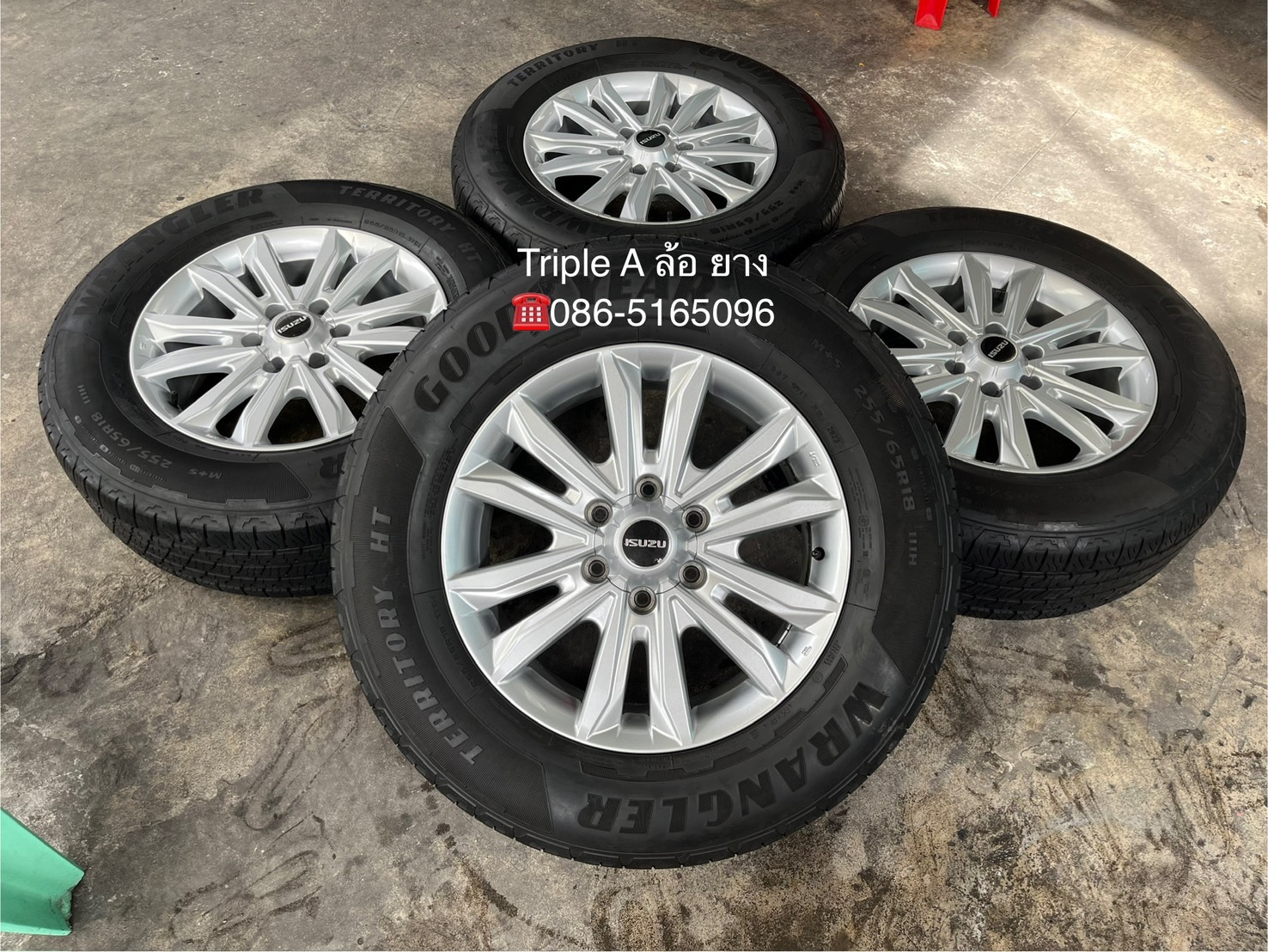 ✨ล้อแม็ก✨ISUZU D-Max Blue Power ขอบ 18 พร้อมยาง 255-65-18 Goodyear🌟ปี 23🌟