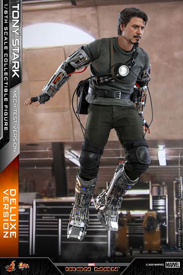 Hot Toys MMS582B 1/6 Iron Man - Tony Stark (Mech Test Version) (Deluxe Version) (Special Edition Bonus)