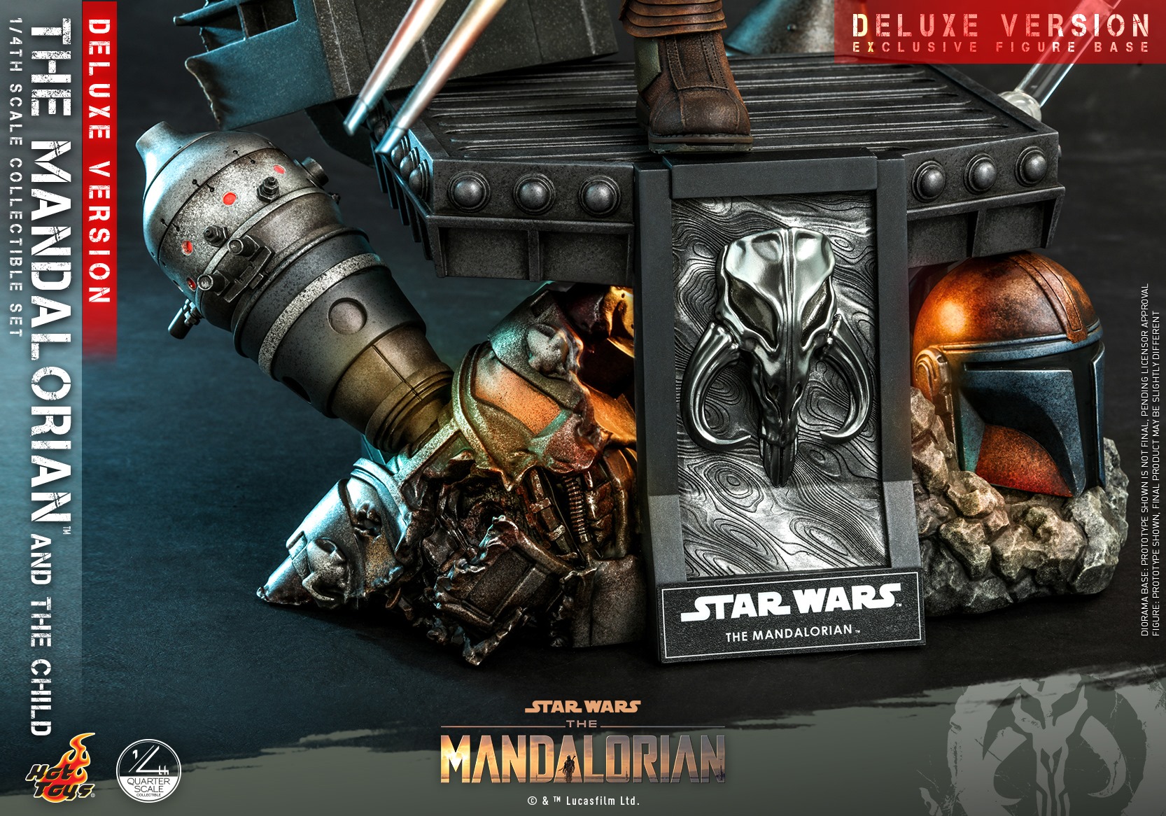 Hot Toys QS017 1/4 Star Wars™ The Mandalorian™ - The Mandalorian & The Child (Deluxe Version)