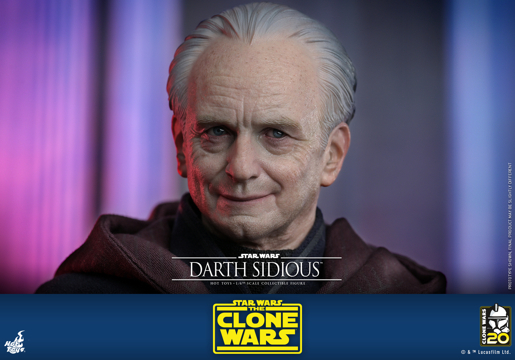 Hot Toys TMS102 1/6 Star Wars: The Clone Wars™ - Darth Sidious™
