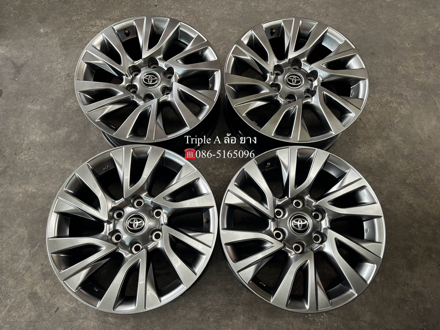 ✨ล้อแม็ก 6รู139✨Toyota Fortuner รุ่นใหม่ล่าสุด ขอบ 18 สีไฮเปอร์💖สวยกริ๊บ💖