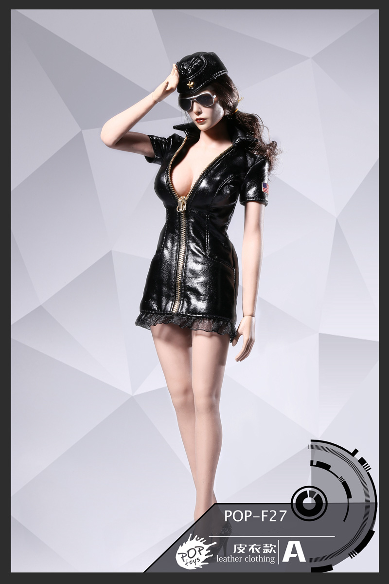 POPTOYS F27 Sexy War women suit - Leather