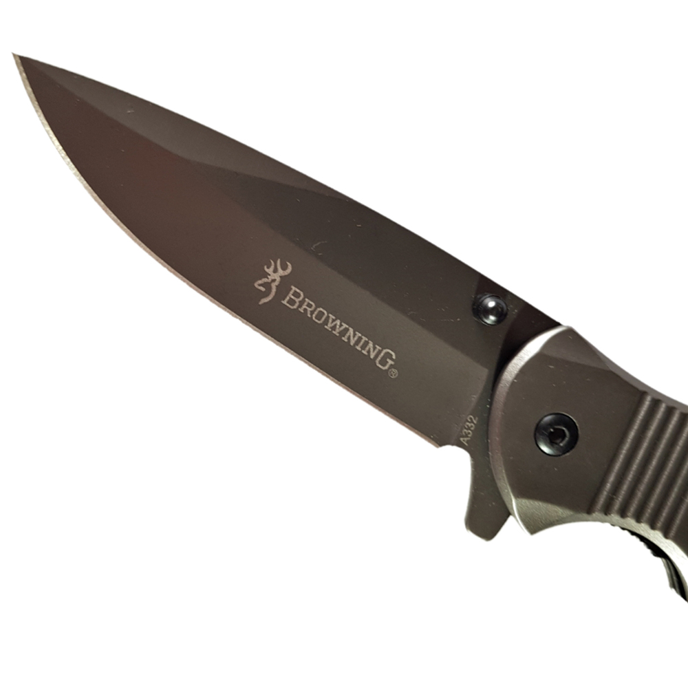 มีดพับ BROWNING A332 ขนาด 8.3 นิ้ว (21.2 ซม.) Gray Titanium