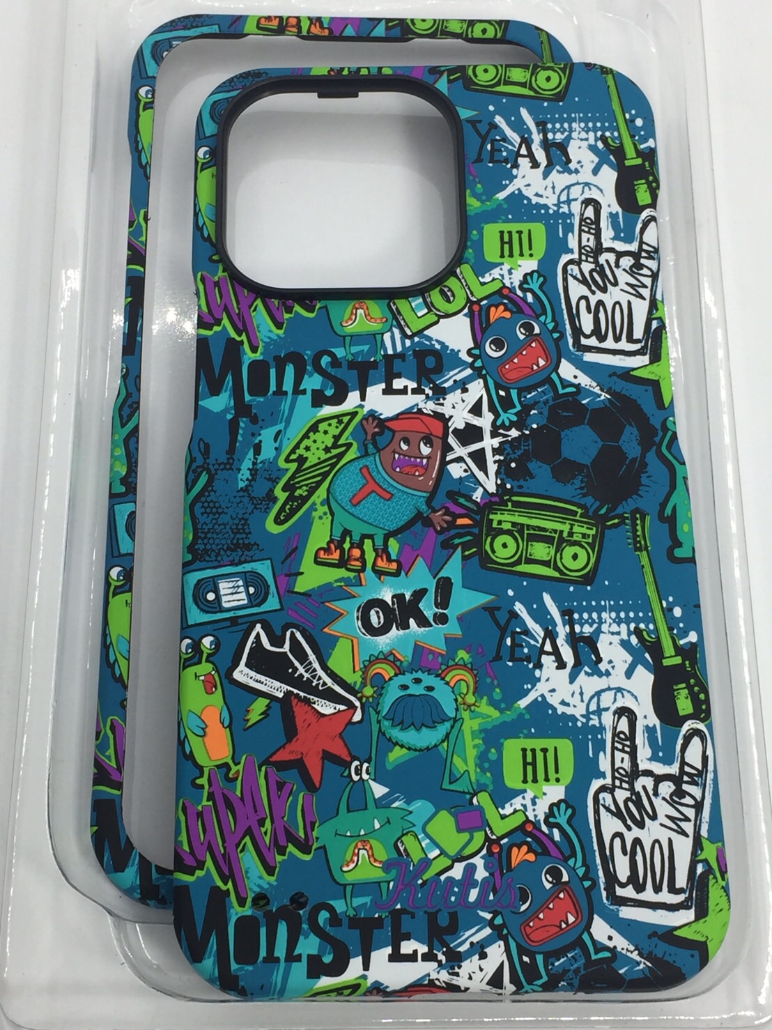 เคสคูทิส(Kutis)เคสไอโฟน13PRO(ลายMonster)มาใหม่ เคสประกบหน้า-หลัง เคสเรืองแสง เคสลายวินเทจ ร้านSuperhero Klongthom
