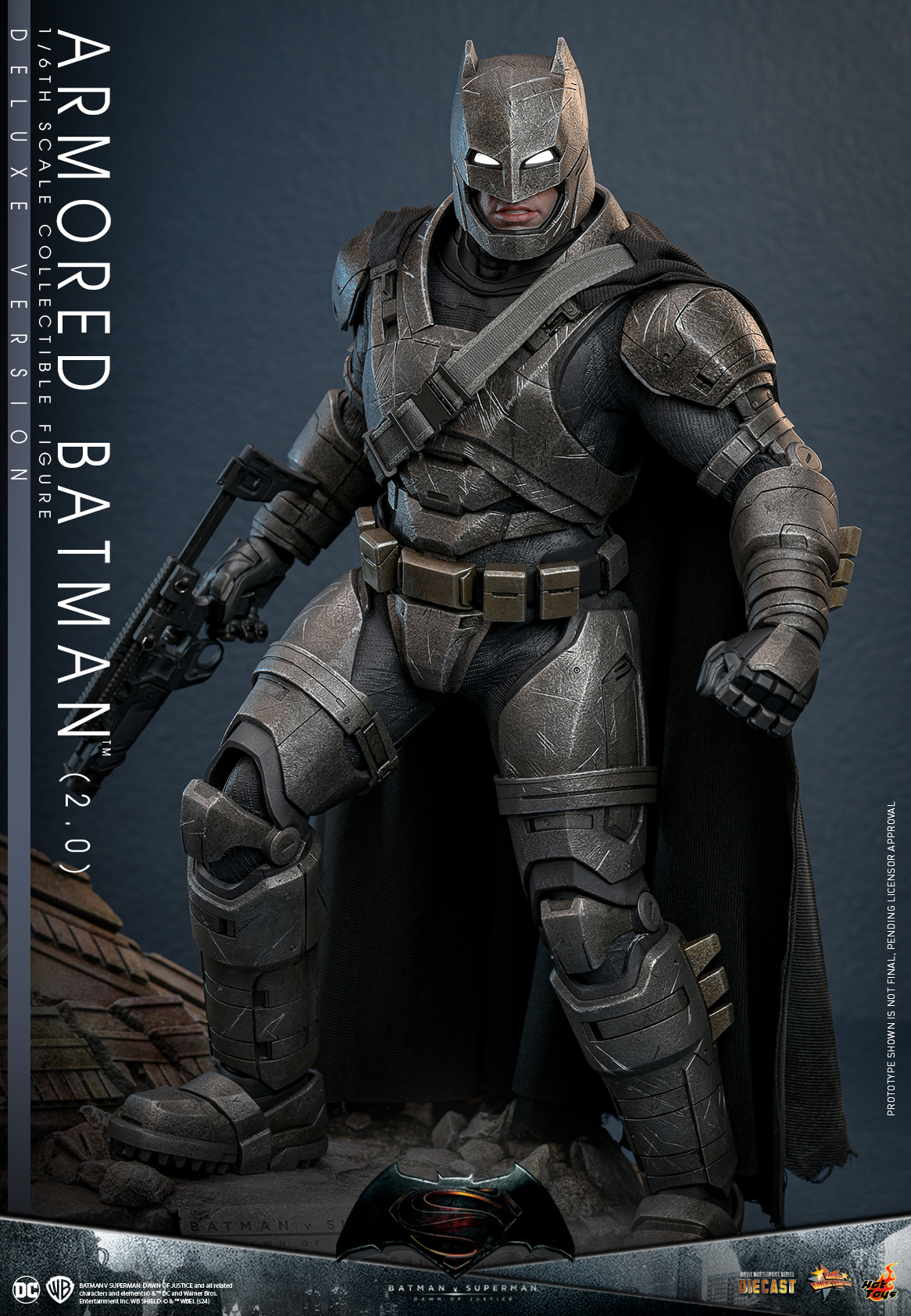 Hot Toys MMS743D63 Batman v Superman: Dawn of Justice - Armored Batman (2.0) [Deluxe Version]