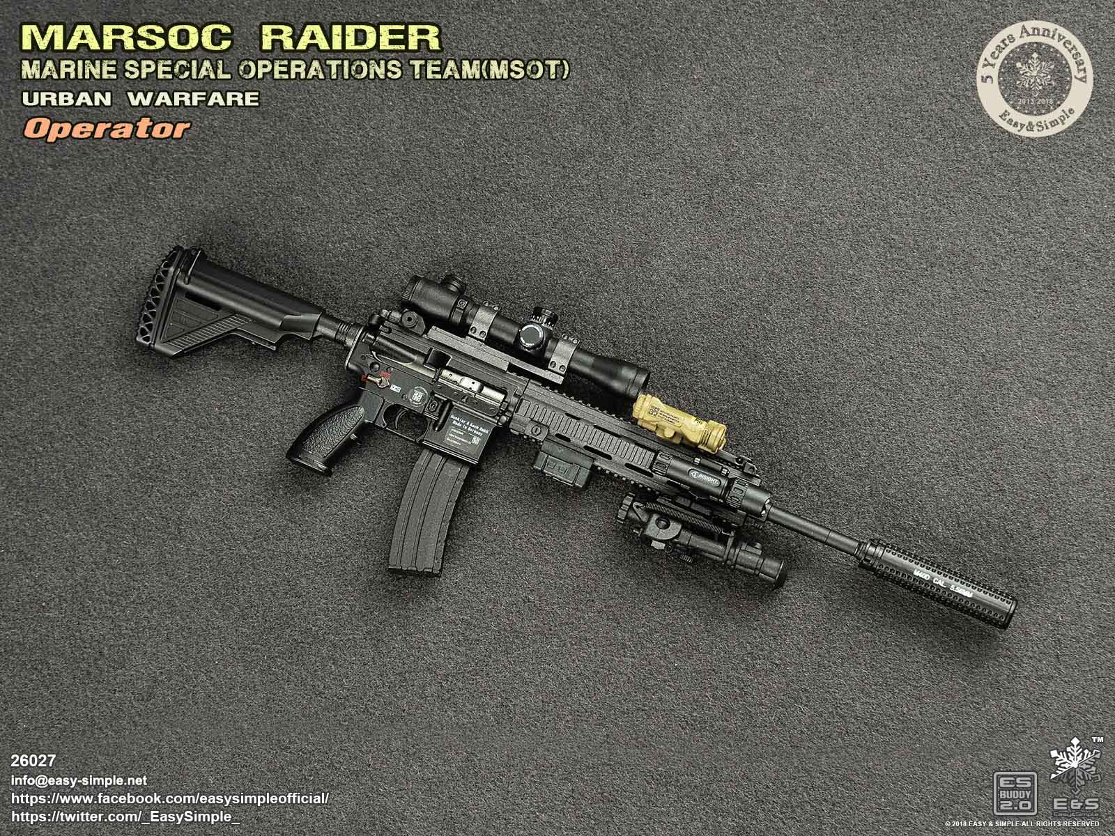 Easy&Simple 26027 MARSOC Raider Urban Warfare Operator (5 Years Anniversary)