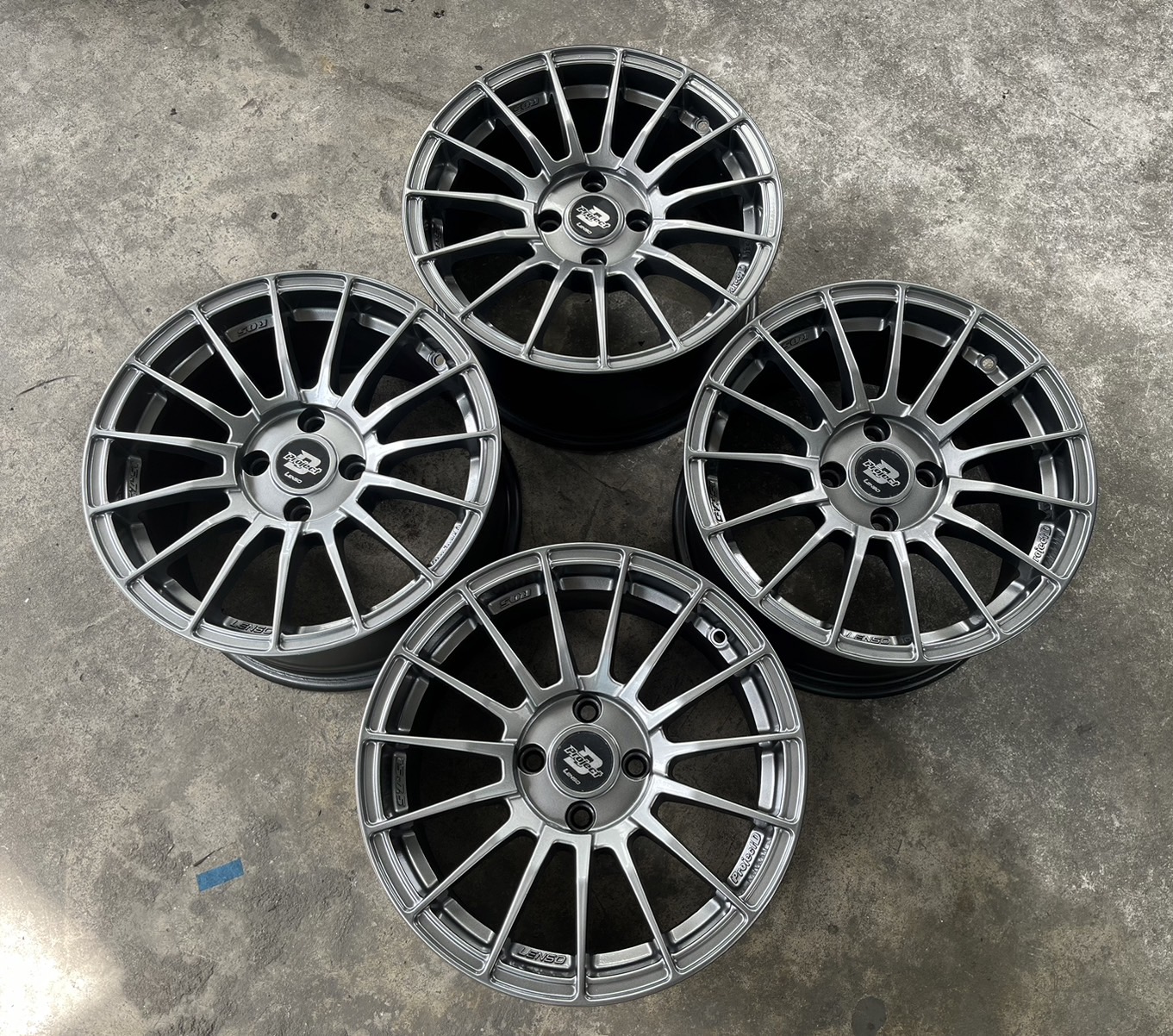 ✨ล้อแม็ก 4รู100✨Lenso ProjectD R05 ขอบ 15 สีไฮเปอร์💖สวยกริ๊บ💖