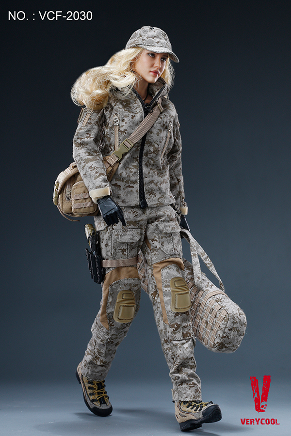 VERYCOOL VCF-2030 DIGITAL CAMOUFLAGE WOMEN SOLDIER - MAX