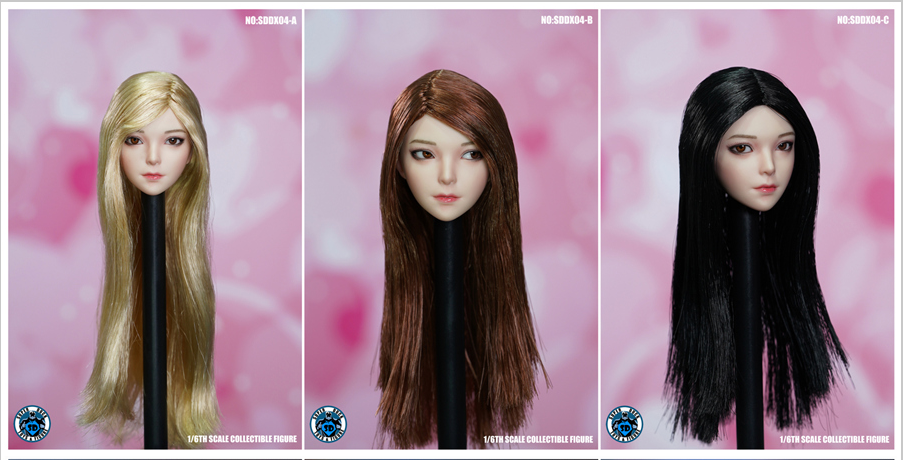 SUPER DUCK SDDX04 1/6 Eye-moving Female Headsculpt