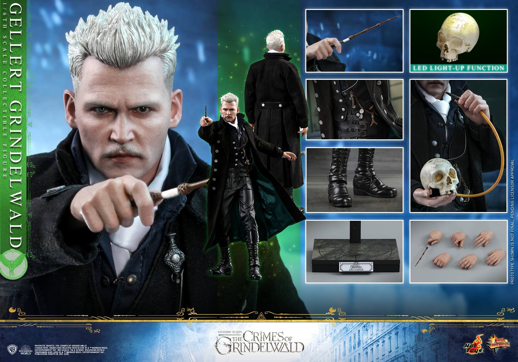 Hot Toys MMS513 FANTASTIC BEASTS:THE CRIMES OF GRINDELWALD-GELLERT GRINDELWALD