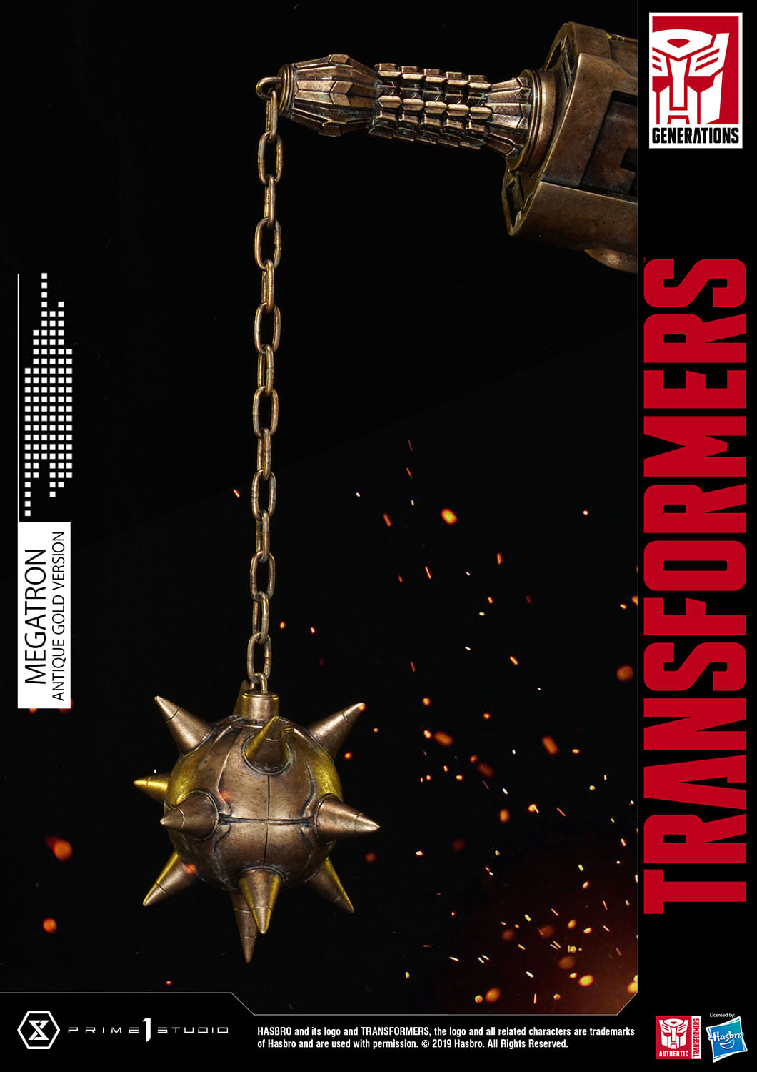 Prime 1 Studio PMTF-02AG Transformers G1 - Megatron (Antique Gold Version)