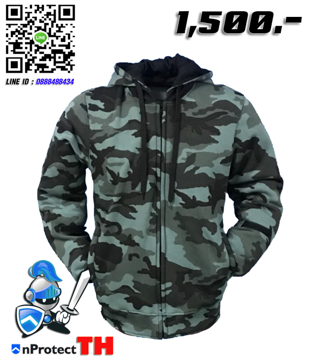 เสื้อฮู้ดการ์ดบิ๊กไบค์ HOOD46