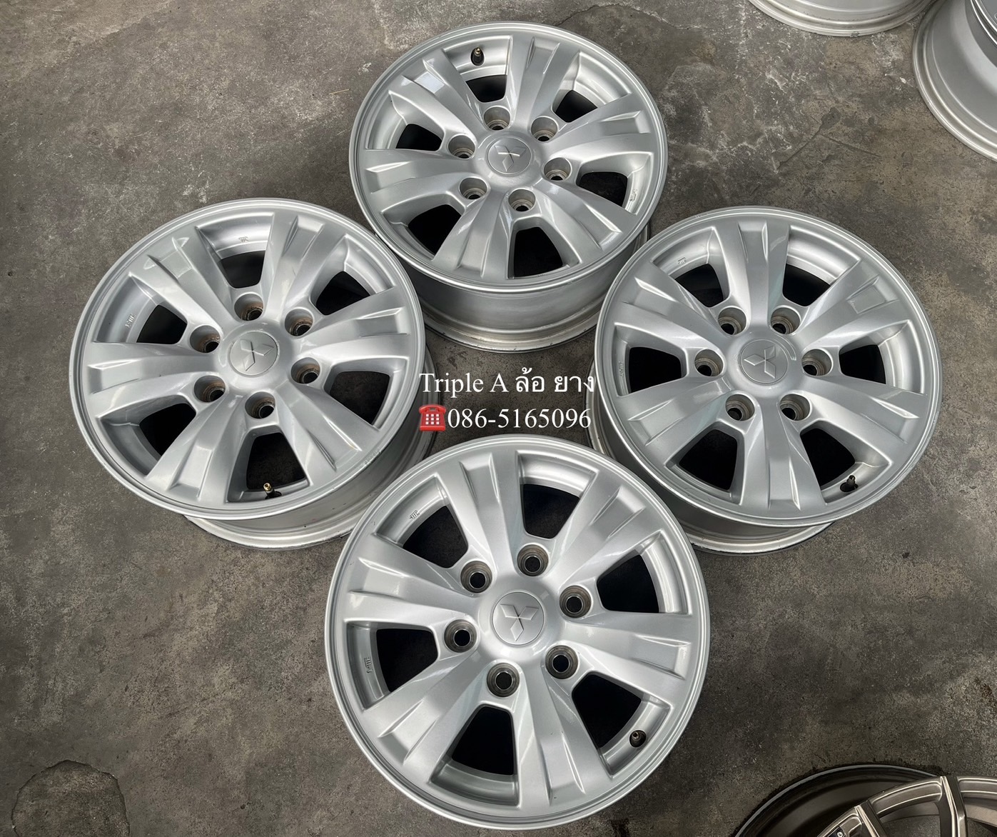 ✨ล้อแม็ก 6รู139✨Mitsu Triton ขอบ 16💖