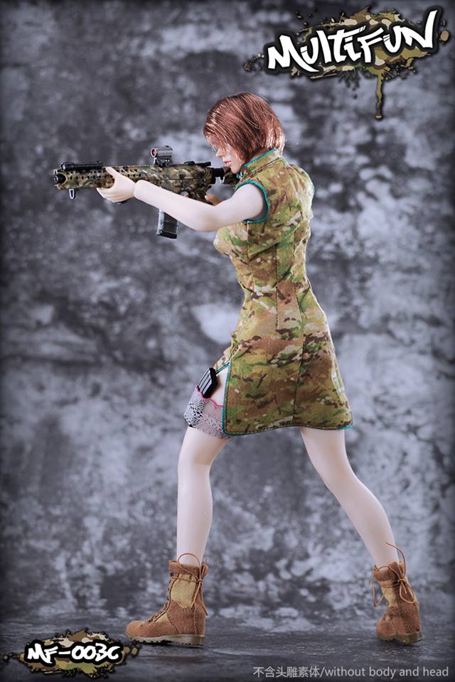 MULTIFUN MF-003 1/6 Camouflage Cheongsam Set