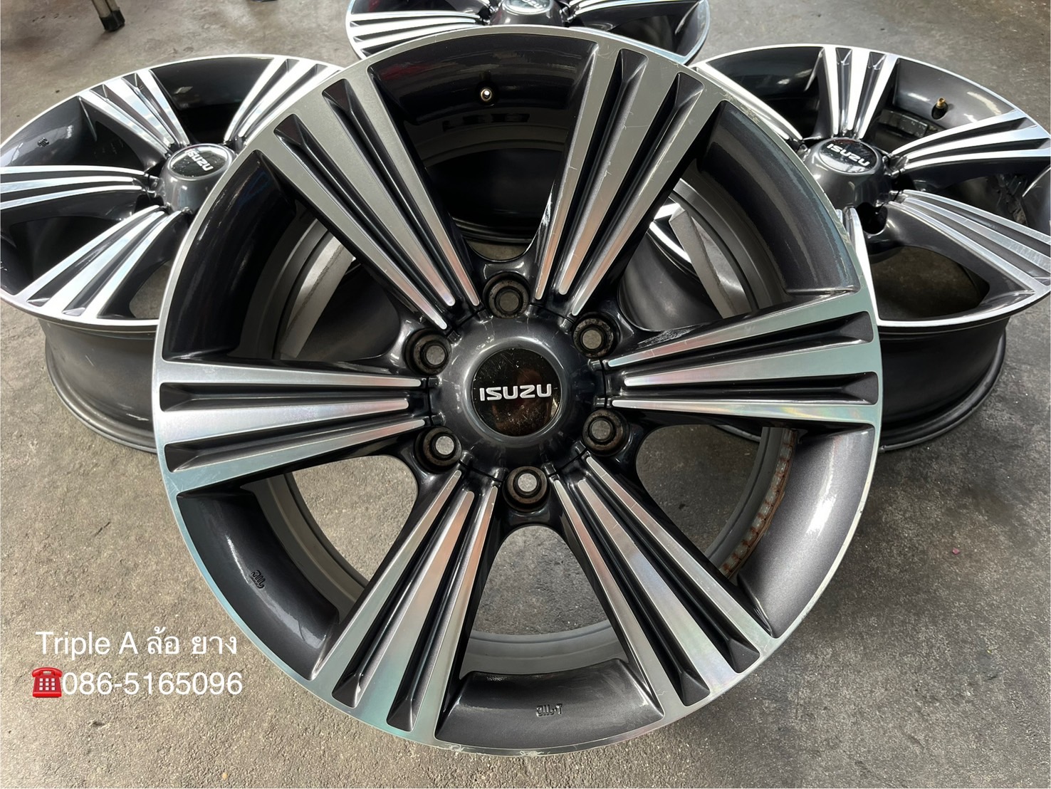 ✨ล้อแม็ก✨ISUZU X-Series ขอบ 18 เทาหน้าเงา