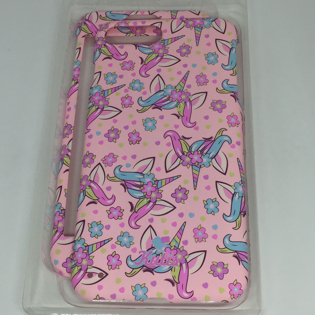 เคสคูทิส(Kutis)เคสไอโฟน7พลัส,8พลัส(ลายยูนิคอร์นแอ็บชมพู)มาใหม่ เคสประกบหน้า-หลัง เคสเรืองแสง เคสลายวินเทจ ร้านSuperhero Klongthom