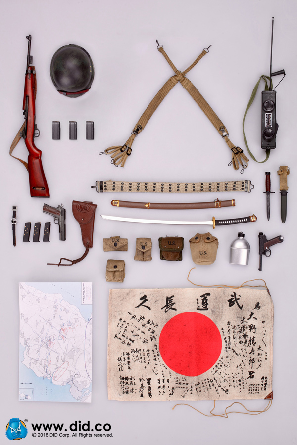 DID A80129 WWII US Army 77th Infantry Division - Captain Sam