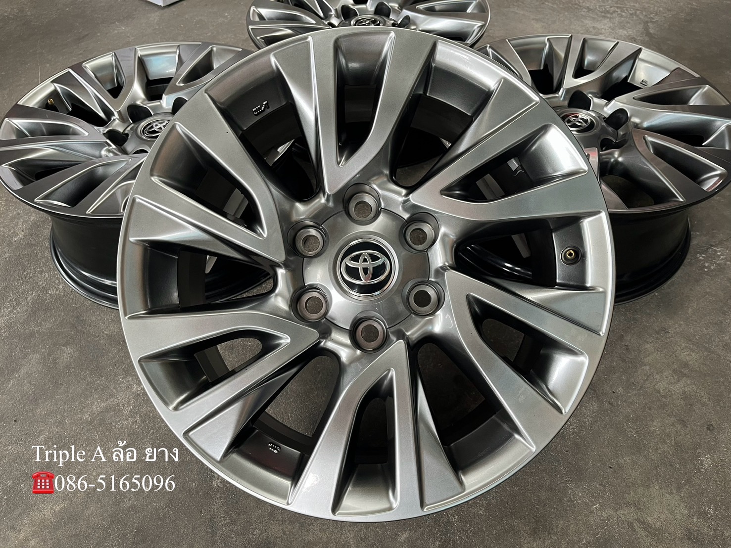 ✨ล้อแม็ก 6รู139✨Toyota Fortuner รุ่นใหม่ล่าสุด ขอบ 18 สีไฮเปอร์💖สวยกริ๊บ💖