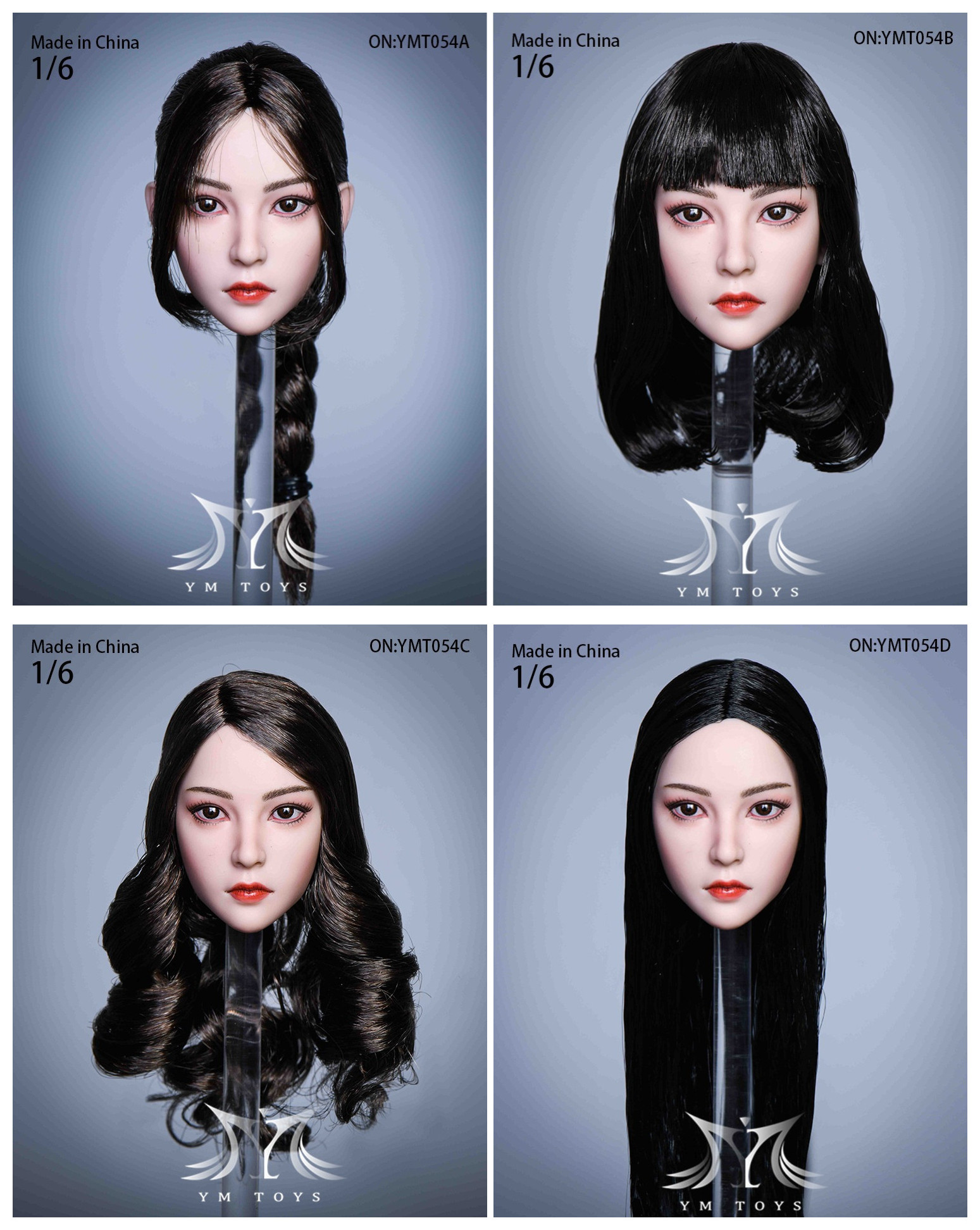 YMTOYS YMT054 1/6 Hair Transplant Female Headcsulpt Eve
