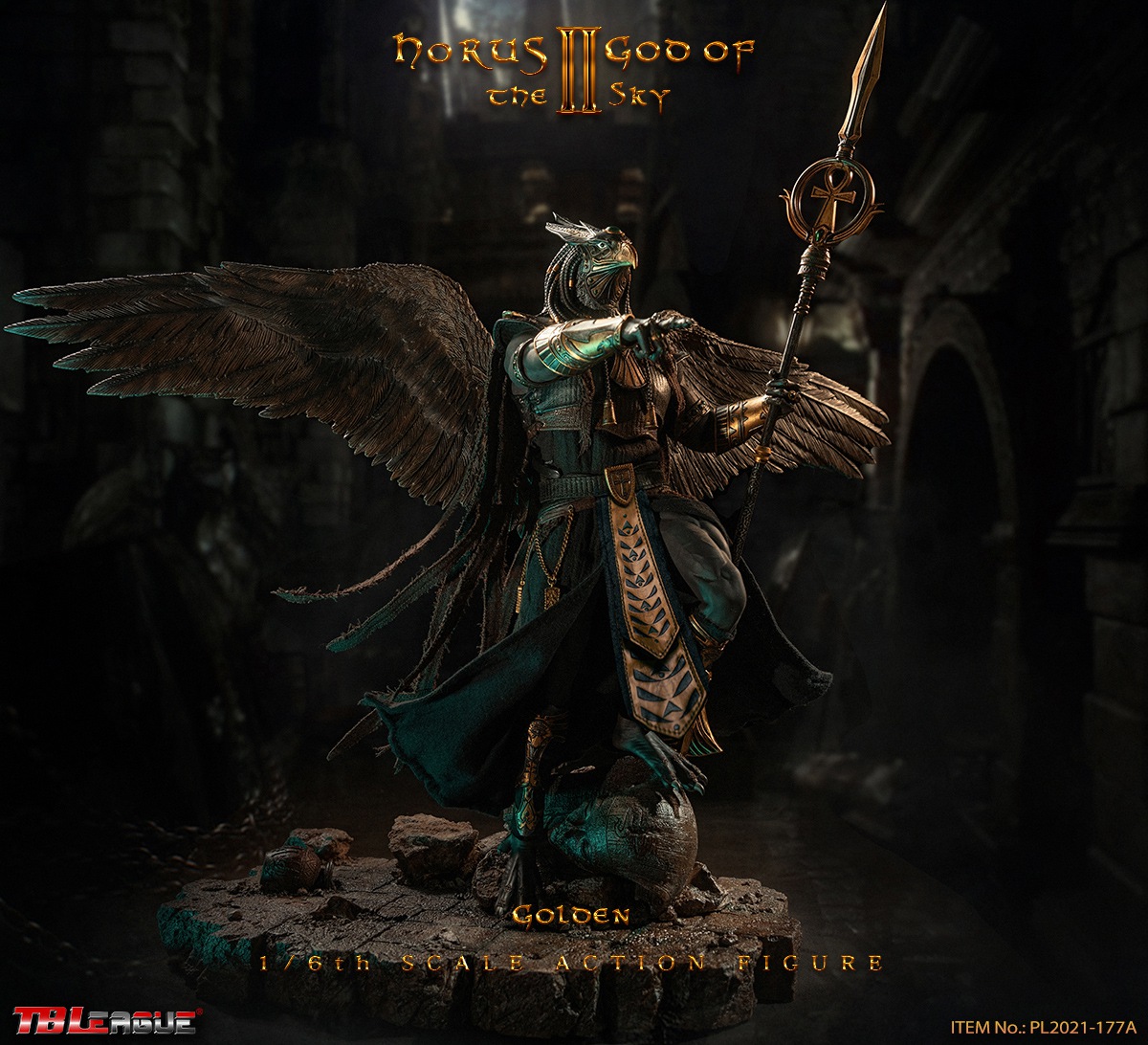 TBLeague PL2021-177A 1/6 Horus The God of Sky (Golden)